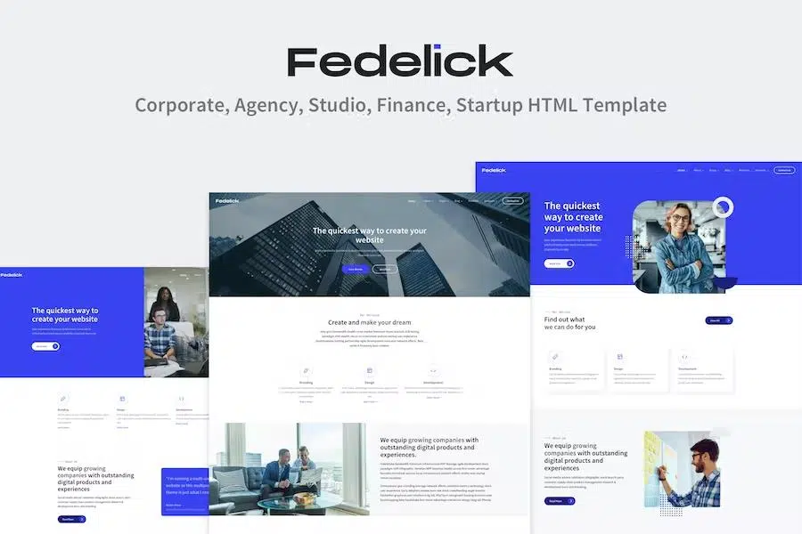 Fedelick – Corporate, Agency Multi-Purpose HTML Template