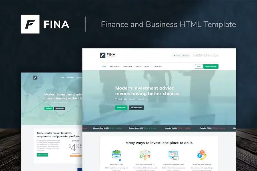 Fina – Finance and Business HTML Template