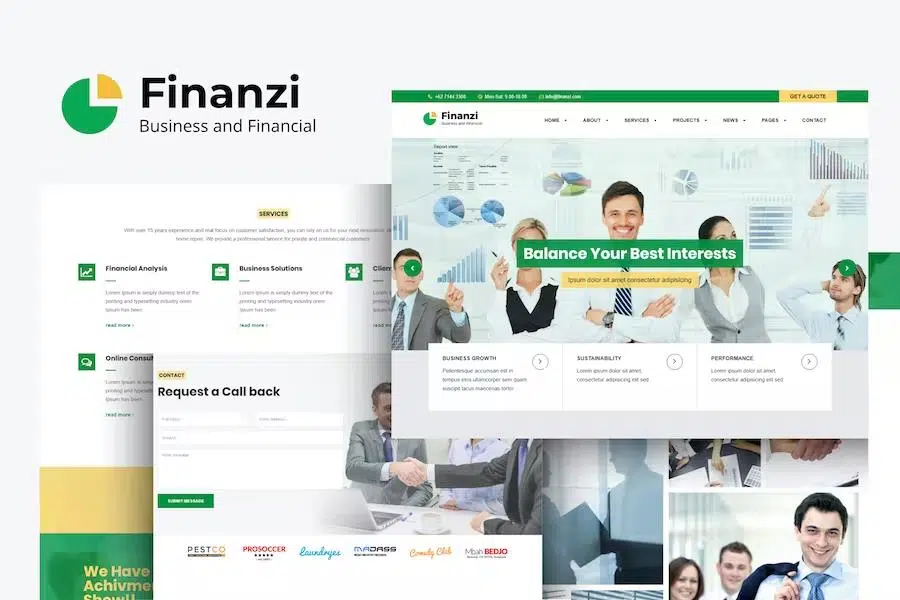 Finanzi – Finance and Business HTML Template