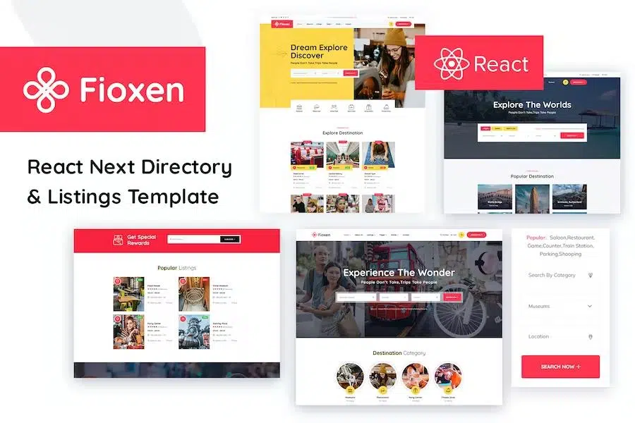 Fioxen – React Next Directory & Listings Template