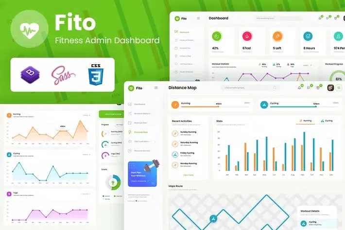 Fito – React Redux Fitness Admin Dashboard Template