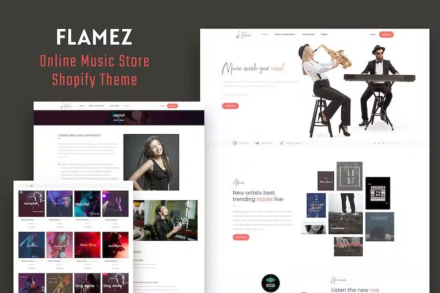 Flamez – Music Store Shopify Theme