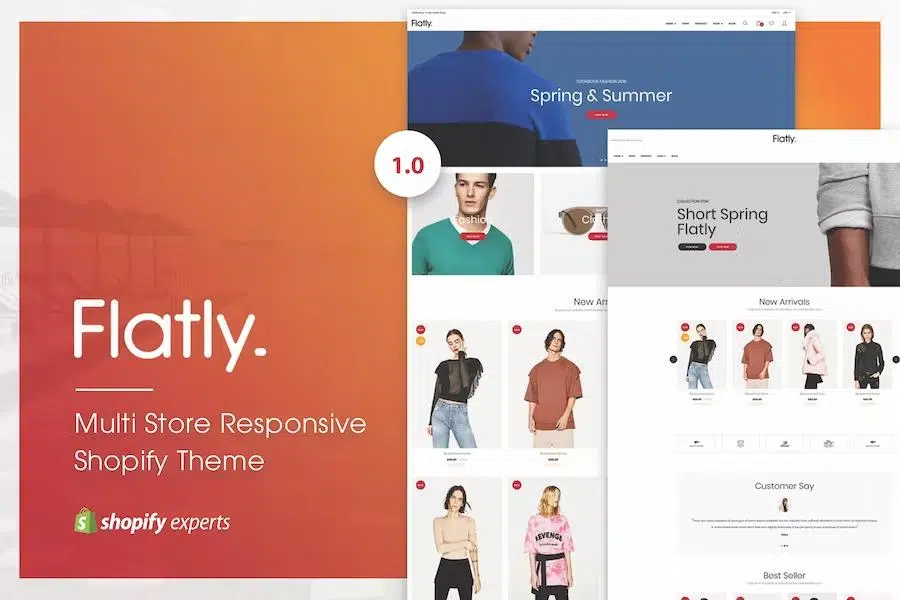Flatly – Multi Store Responsive Shopify Theme