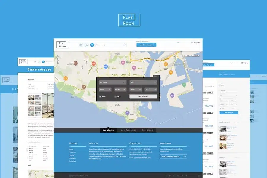 FlatRoom – Responsive Real Estate HTML Template