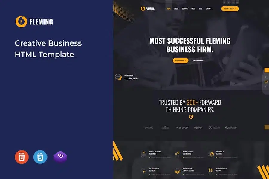 Fleming – Creative Business Services HTML Template