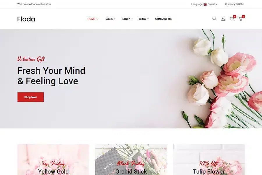 Floda – Flower Store HTML Template