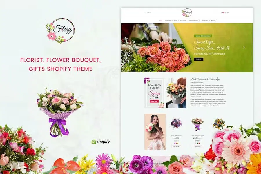 Flory – Florist Bouquet and Boutique Gift Shopify Theme