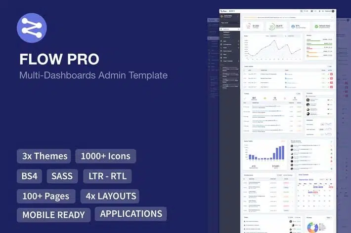 Flow Pro – Bootstrap 4 Admin Dashboard