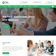 FNC – Finance & Consulting, Accounting PSD Template