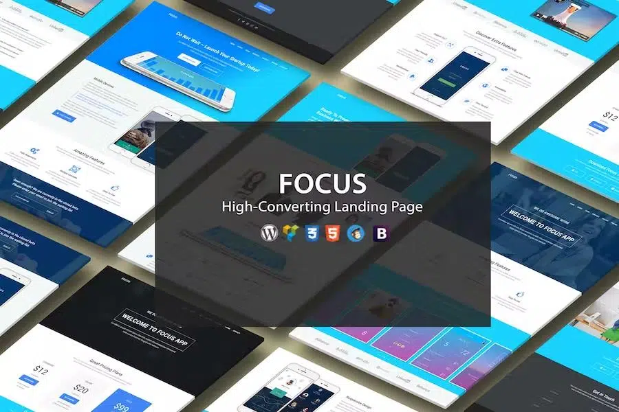 Focus High-Converting Landing Page WordPress Theme