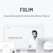 Folim – Clean Minimalist Portfolio WordPress Theme