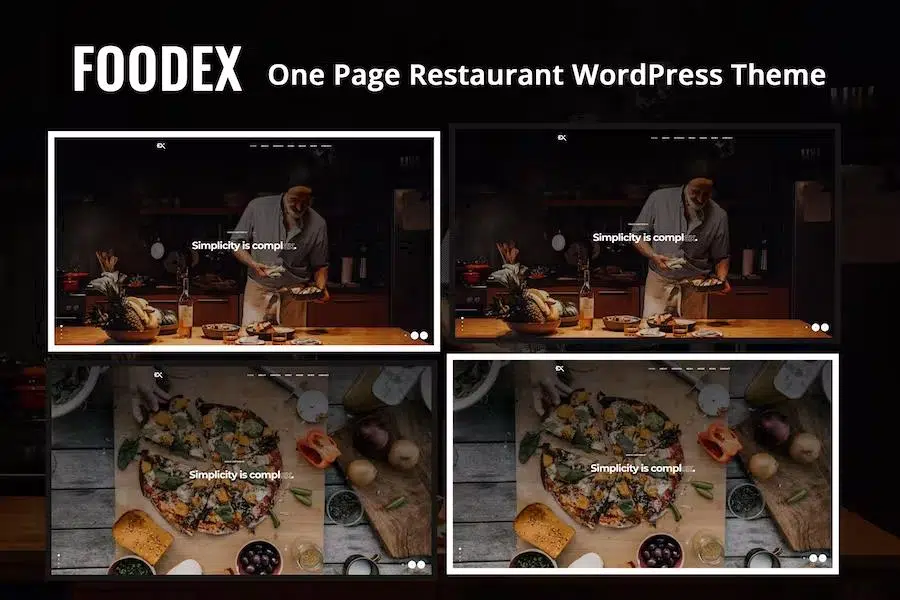 Foodex – One Page Restaurant WordPress Theme