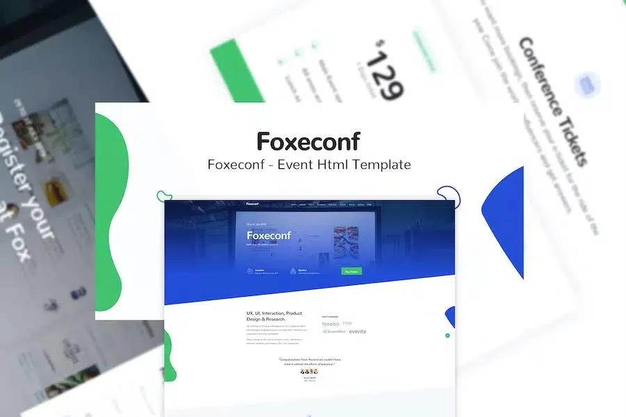 Foxeconf – Event HTML Template