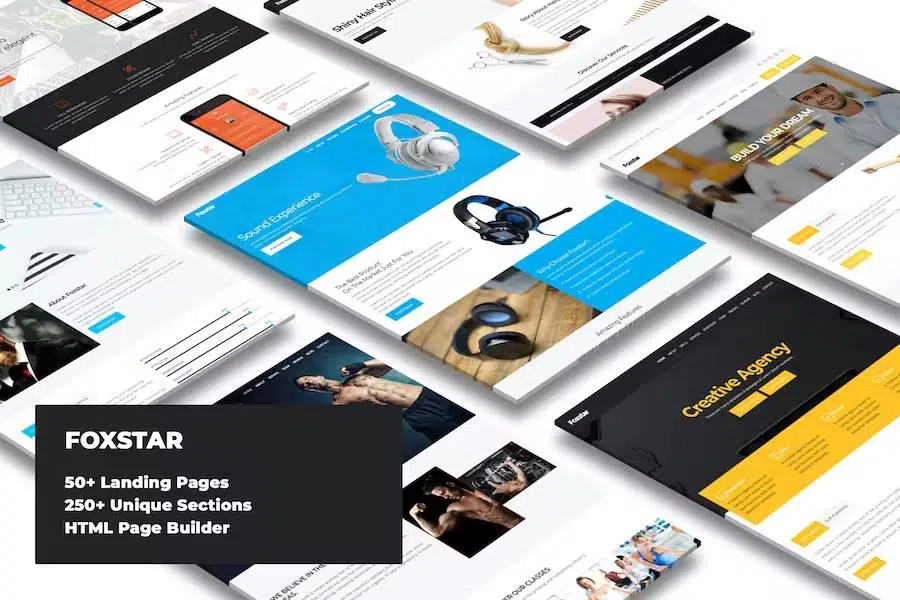 Foxstar – Landing Pages Pack With Page Builder