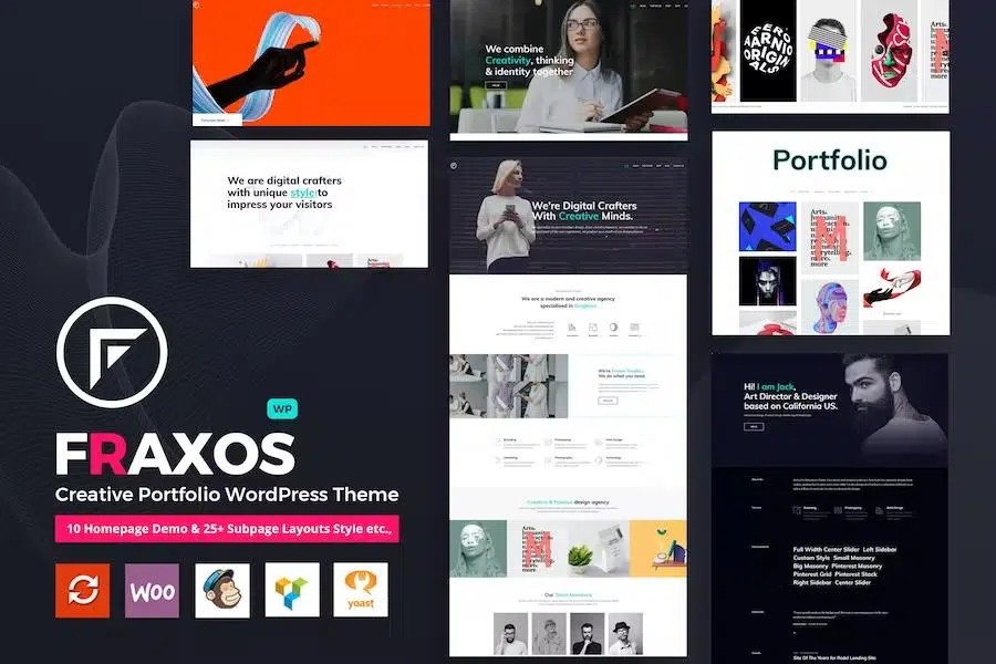 Fraxos – Creative Portfolio WordPress Theme