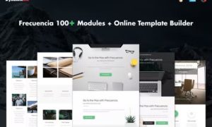 Frecuencia – 100+ Modules – Email + Online Template Builder