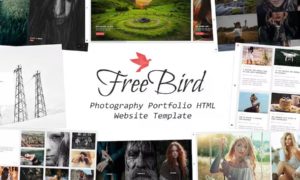 FreeBird – Photography Portfolio HTML Website Template