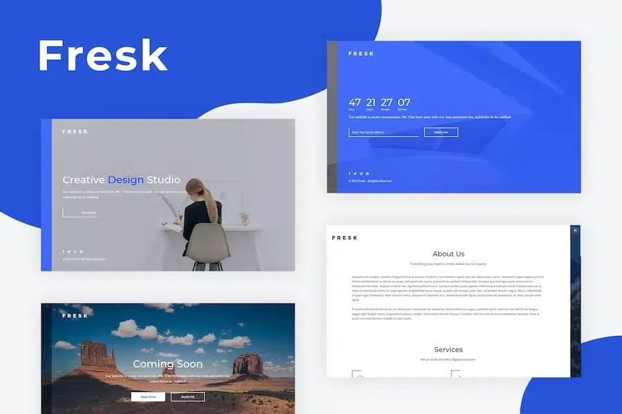 Fresk – Creative Coming Soon Template