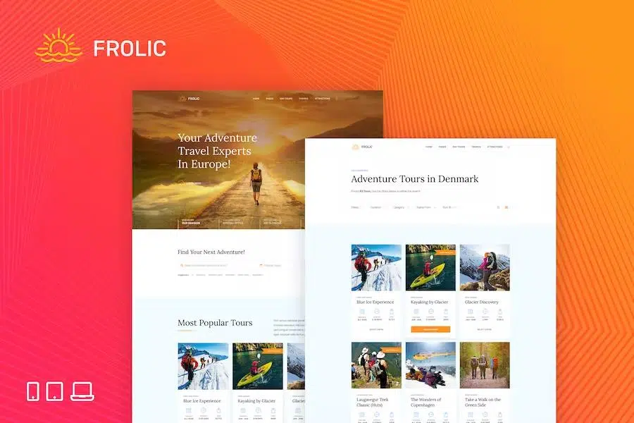 FROLIC – HTML Template for Tour Operators & Travel Agencies