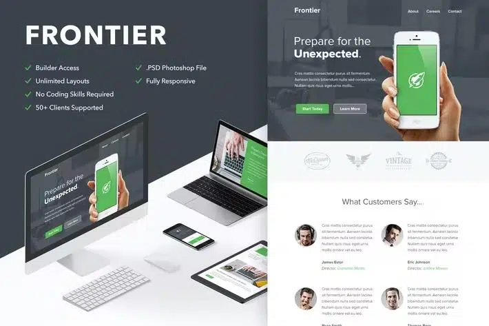 Frontier + 10 Notify Templates & Themebuilder