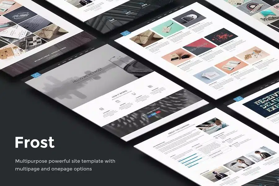 Frost – Multipurpose Responsive One Page HTML5