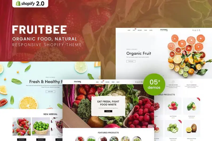 FruitBee – Organic Food, Natural Responsive Shopify Theme