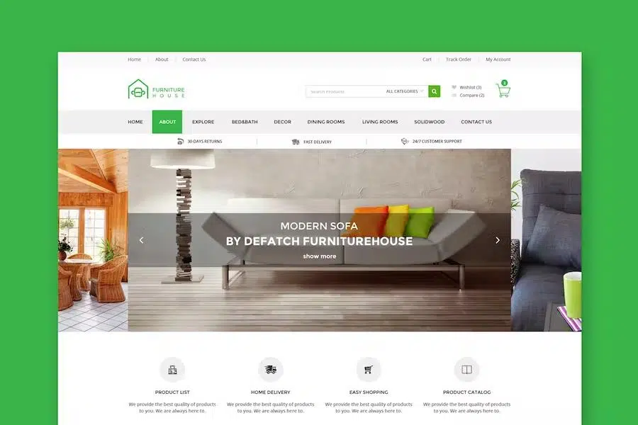 Furniture House – eCommerce Shop HTML Template