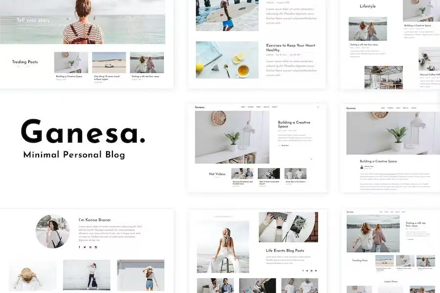 Ganesa – Minimal WordPress Personal Blog Theme