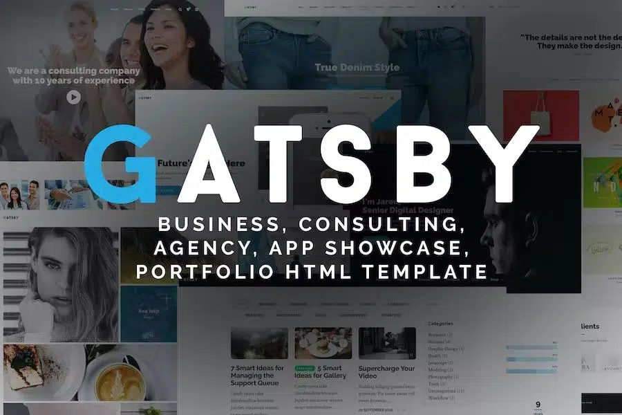 Gatsby – Business, Consulting, Agency, App Showcase, Portfolio HTML Theme