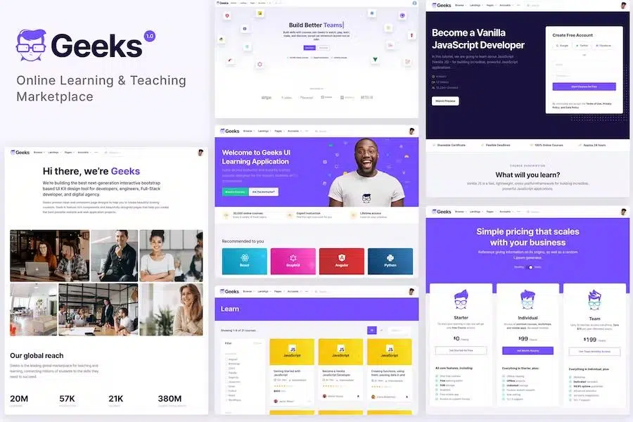 Geeks – Online Learning Marketplace WordPress Theme