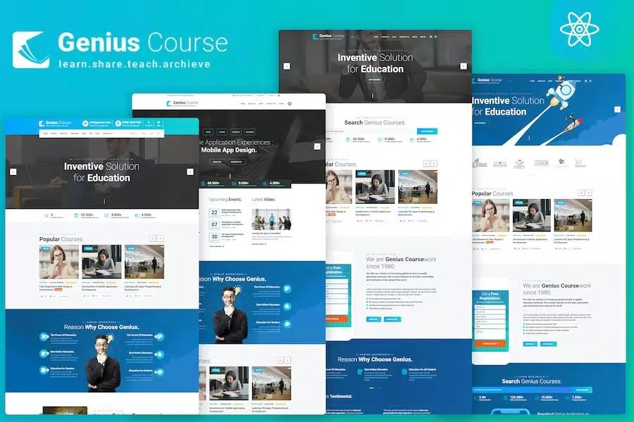 Genius Course – School Classes Institute HTML Template