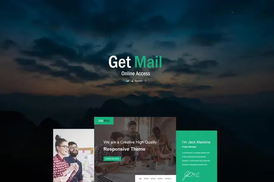 Get Mail – Responsive E-mail Template + Online Access