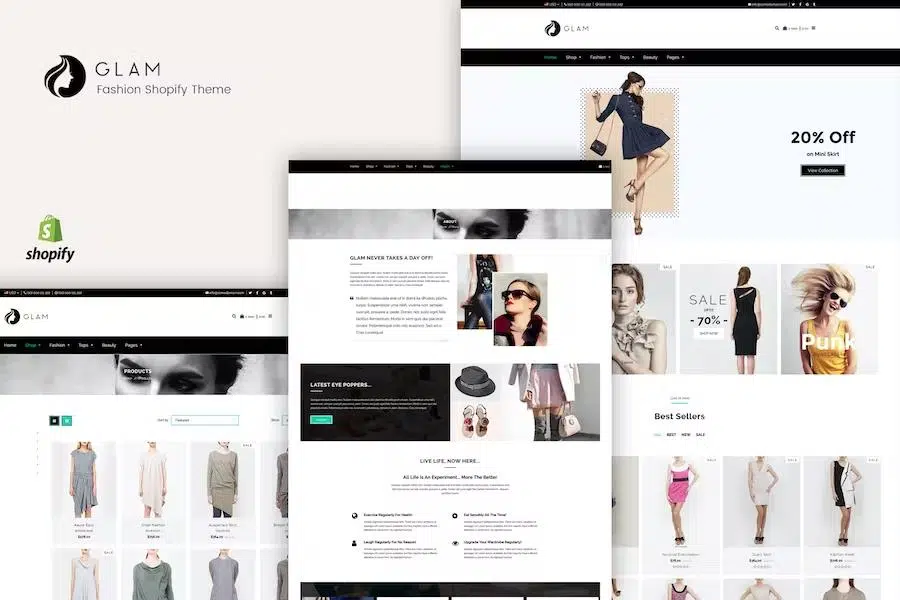 Glam – Minimal Shopify Theme