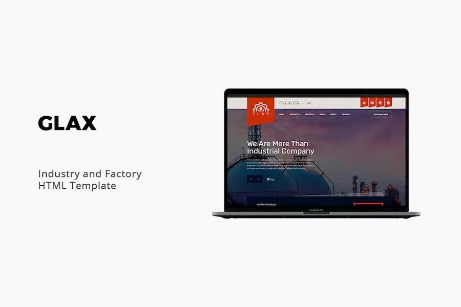 Glax – Industry HTML Template