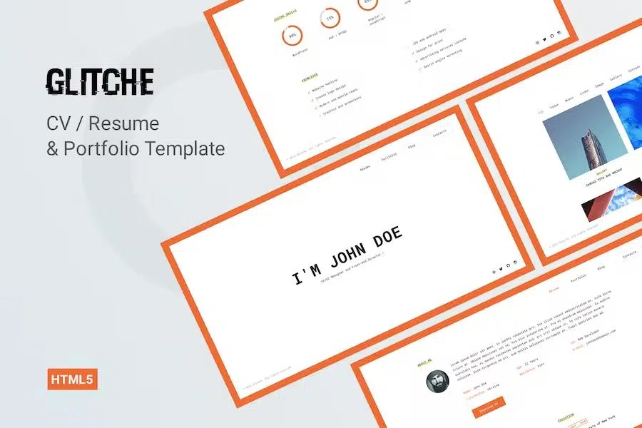 Glitche – CV Resume Template