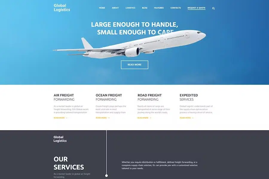 Global Logistics – Transportation HTML Template