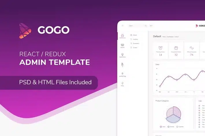 Gogo – React Admin Template