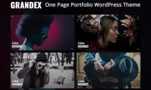 Grandex – One Page Portfolio WordPress Theme