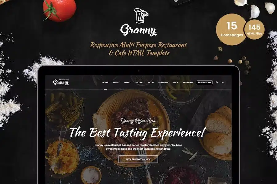 Granny – Elegant Restaurant & Cafe HTML Template