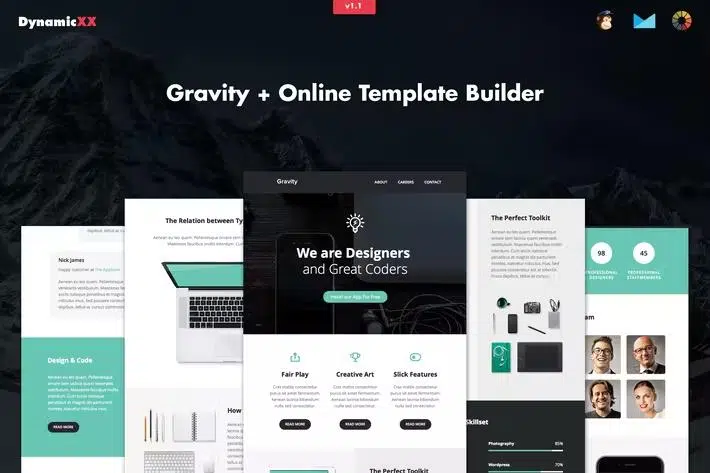 Gravity – Responsive Email + Online Builder