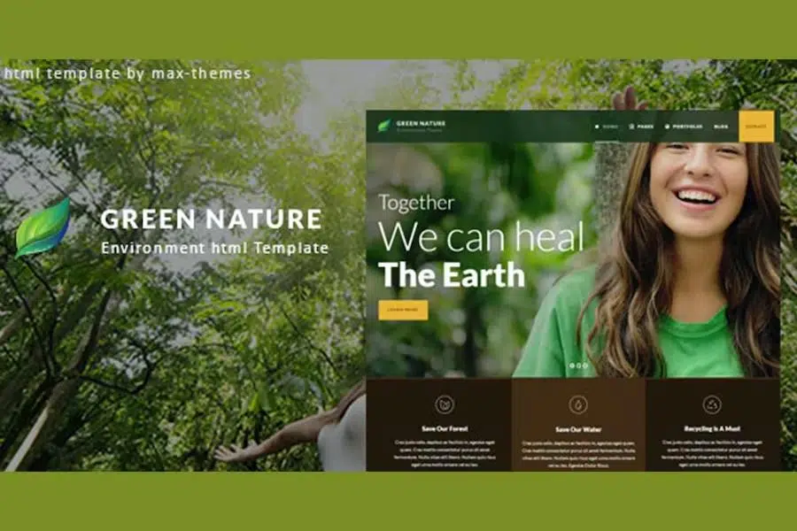 Green Nature – Environmental HTML Template