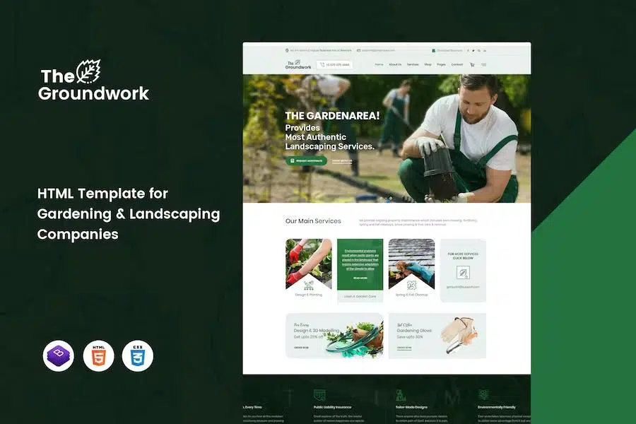 Ground Work – Gardening and Landscaping HTML Template