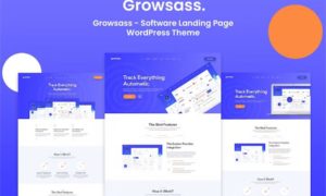 Growsass – Software Landing Page WordPress Theme