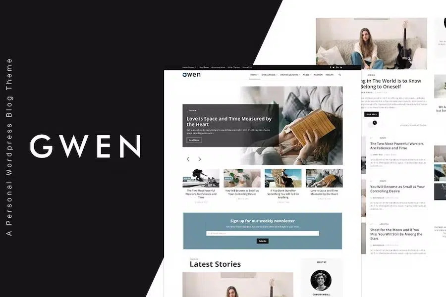 Gwen – Creative Personal WordPress Blog Theme