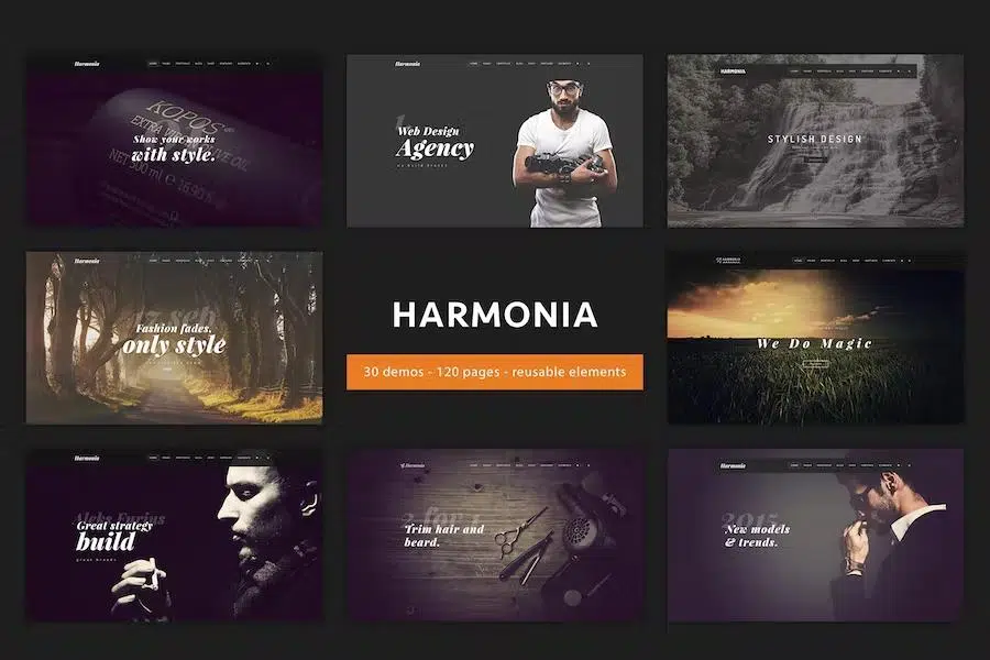 Harmonia – Multipurpose One Multi-Page Template