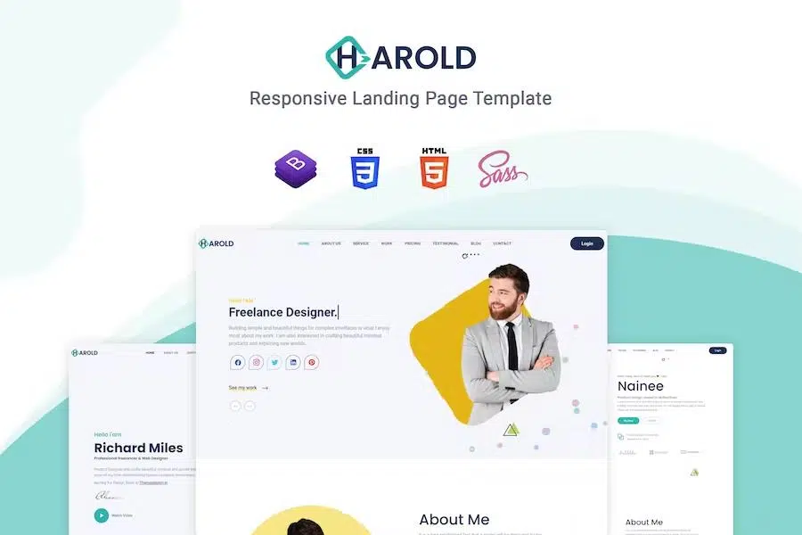 Harold – Personal Portfolio Template