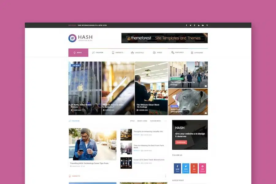 Hash – News & Magazine HTML Template