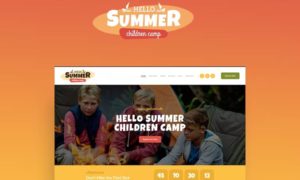 Hello Summer – A Children Holiday Camp WordPress Theme