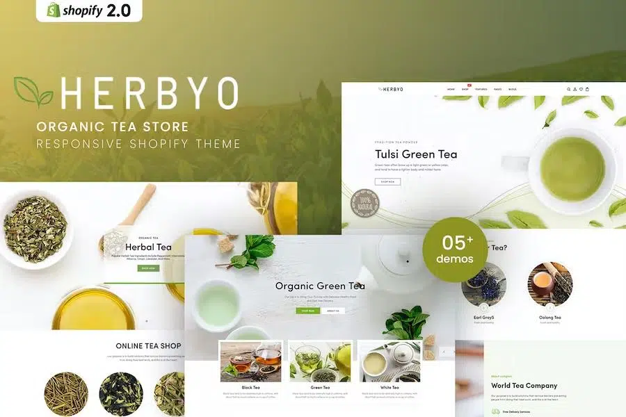 Herbyo – Organic Tea Store Shopify Theme