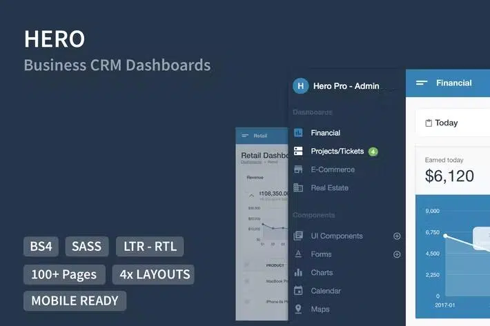 Hero PRO – Bootstrap 4 Admin Dashboard Theme